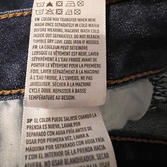 American Eagle Super Super Stretch X Hi Rise Jeggings Dark Wash Size 2 - Picture 11 of 11